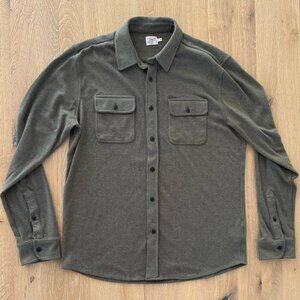 Faherty Legend™ Sweater Shirt - Olive Melange Twill